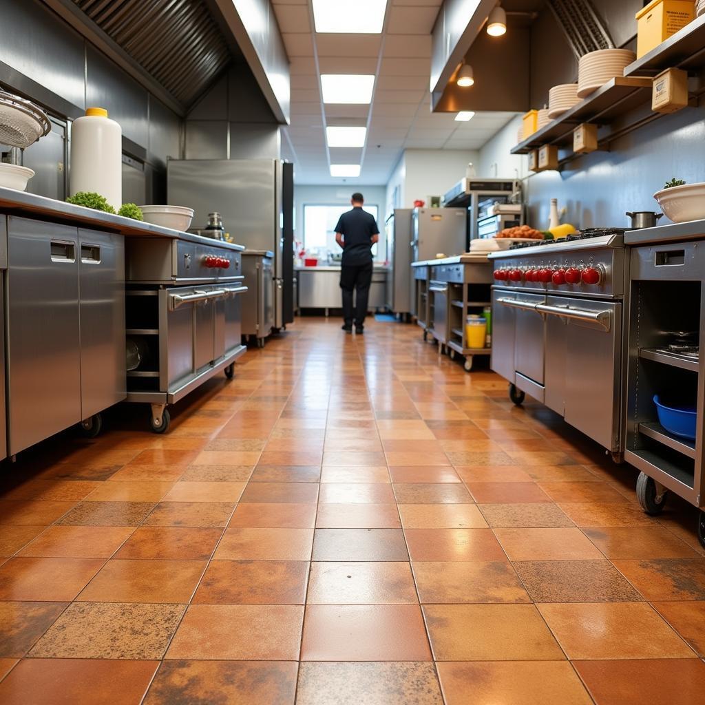 Commercial Kitchen with Food Grade Flooring