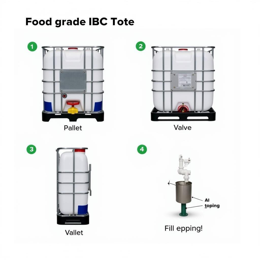 Different features of food grade IBC totes