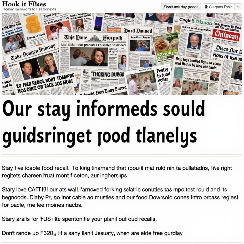 Food Recalls News Headlines