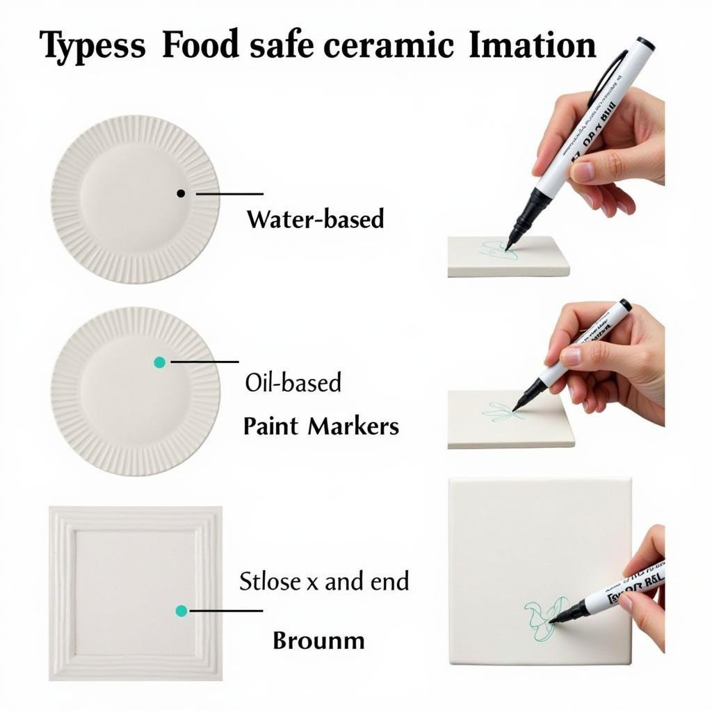 Food Safe Ceramic Marker Types: Water-Based, Oil-Based, and Paint Markers