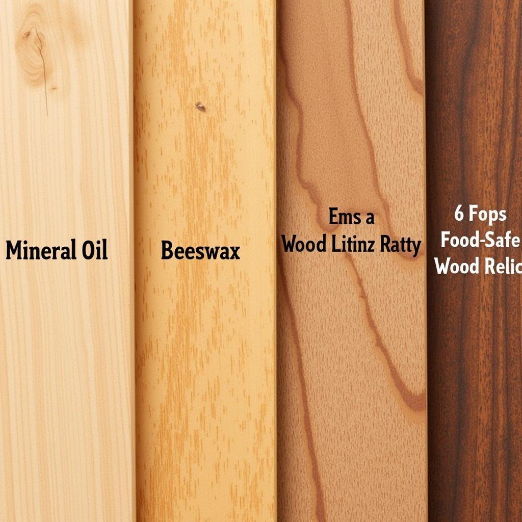 Various food-safe finishes for cutting boards