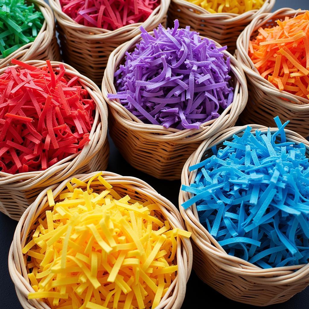 Colorful Food Safe Shredded Paper Options