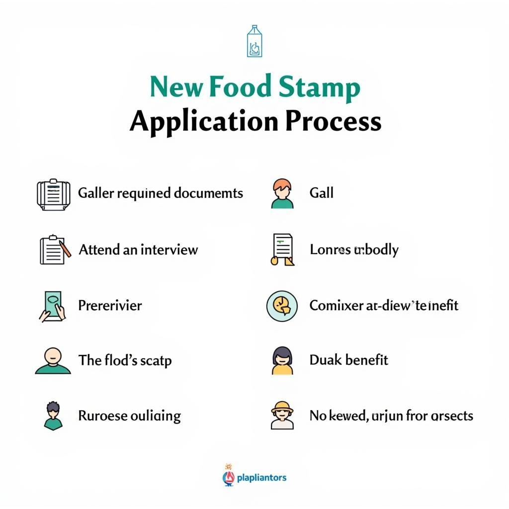 Illustration of the food stamp application process in Missouri