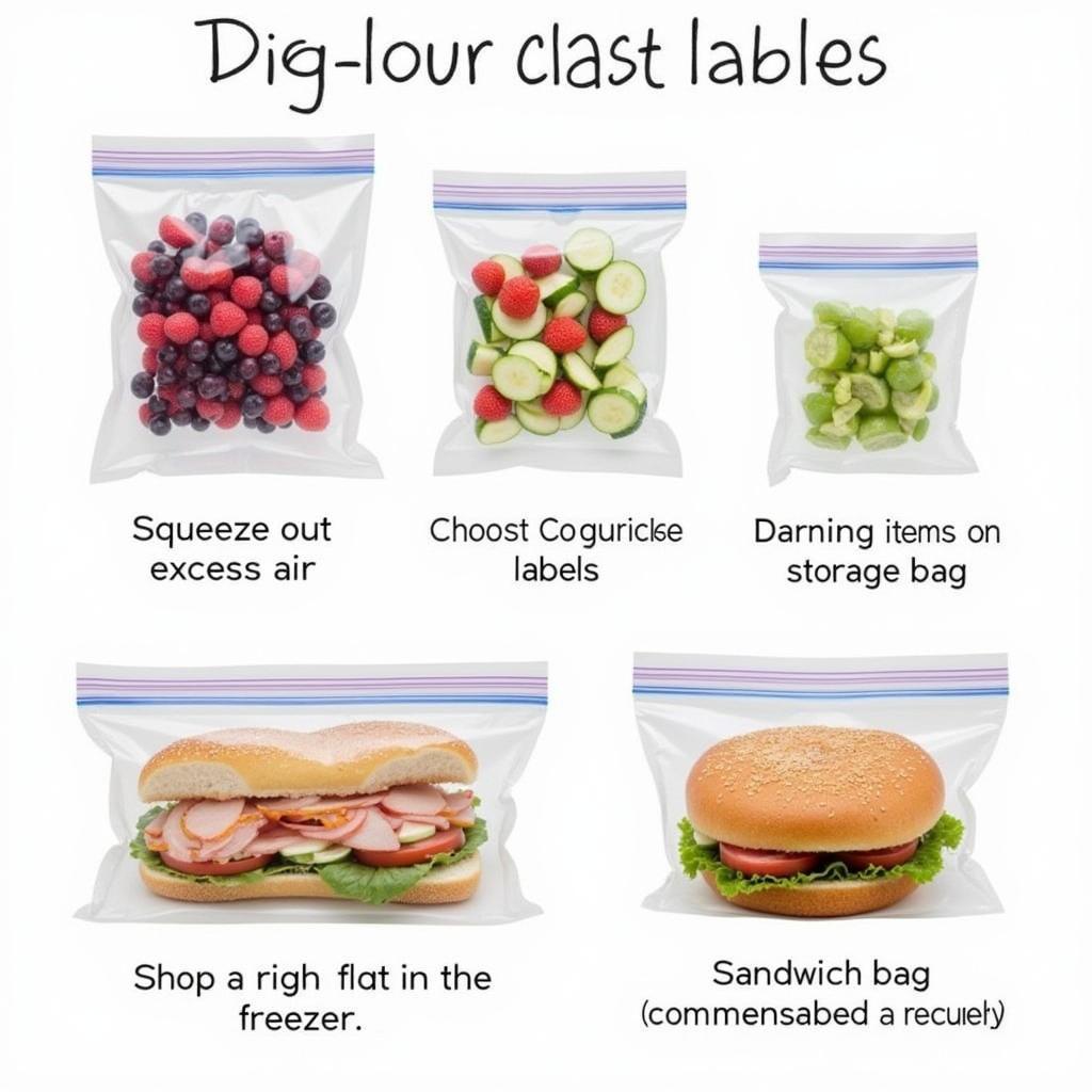 Storing Food in Clear Plastic Bags