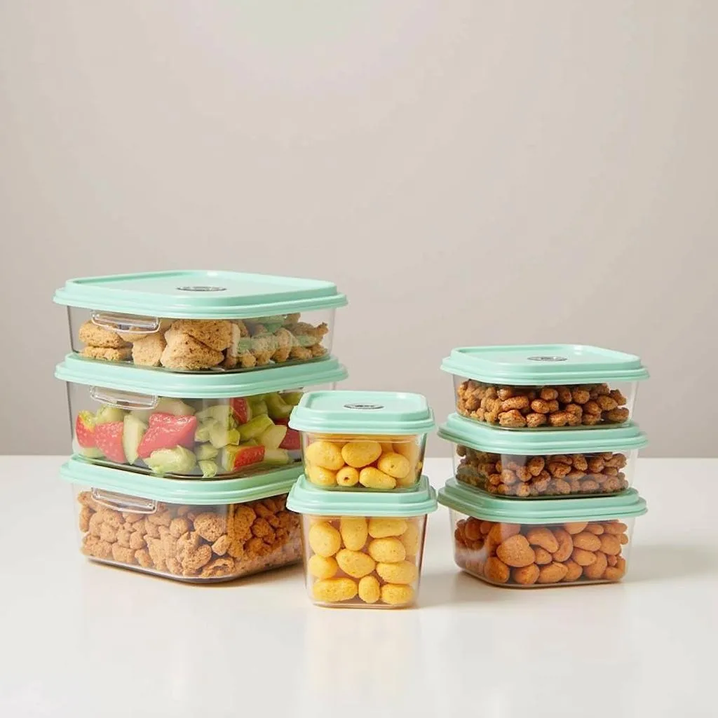 Airtight food storage containers