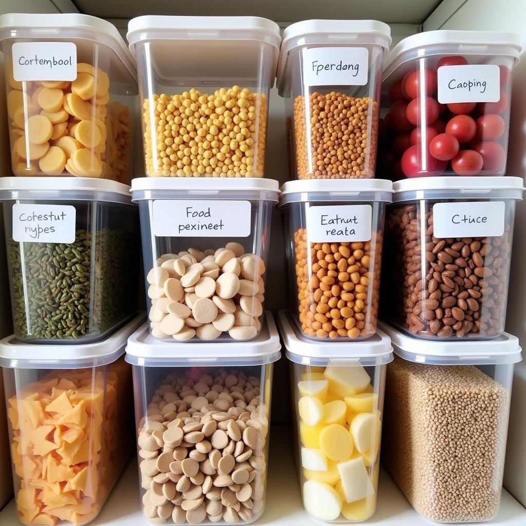 Organized Food Storage Containers