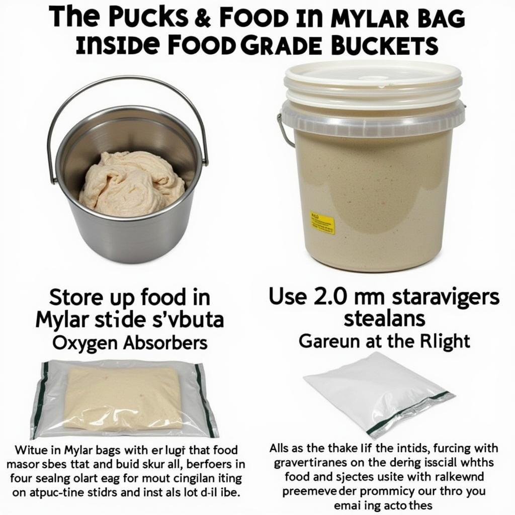 Proper Food Storage Using Mylar Bags and Buckets