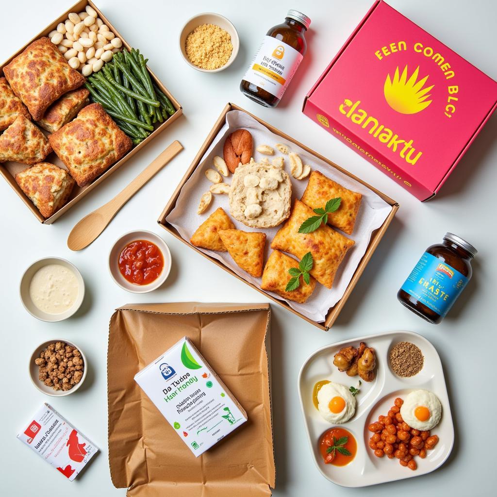 Variety of food subscription boxes