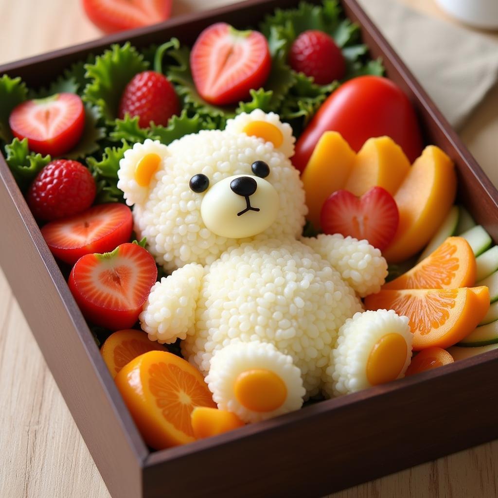 Food Teddy Bear Bento Box