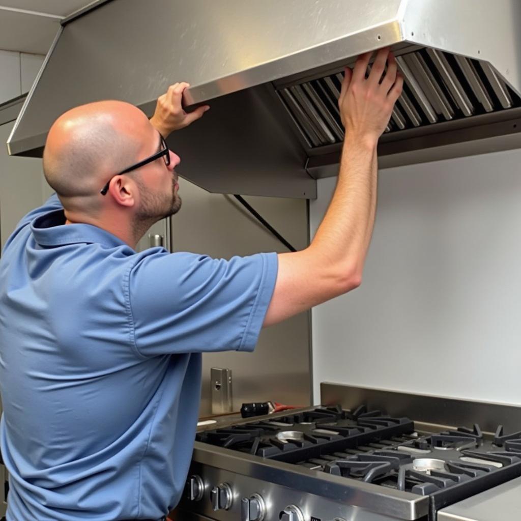 Food Trailer Vent Hood Installation