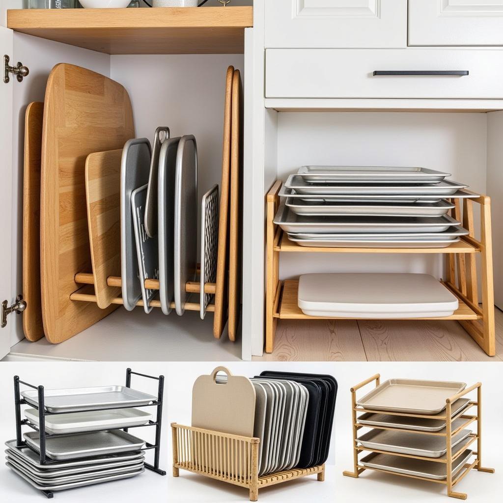 Food Tray Racks for Kitchen Organization