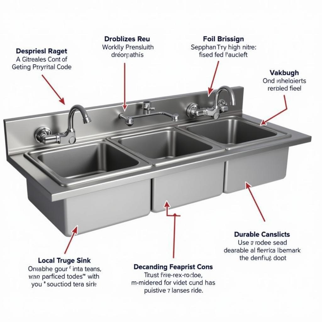 Food Truck 3 Compartment Sink Features