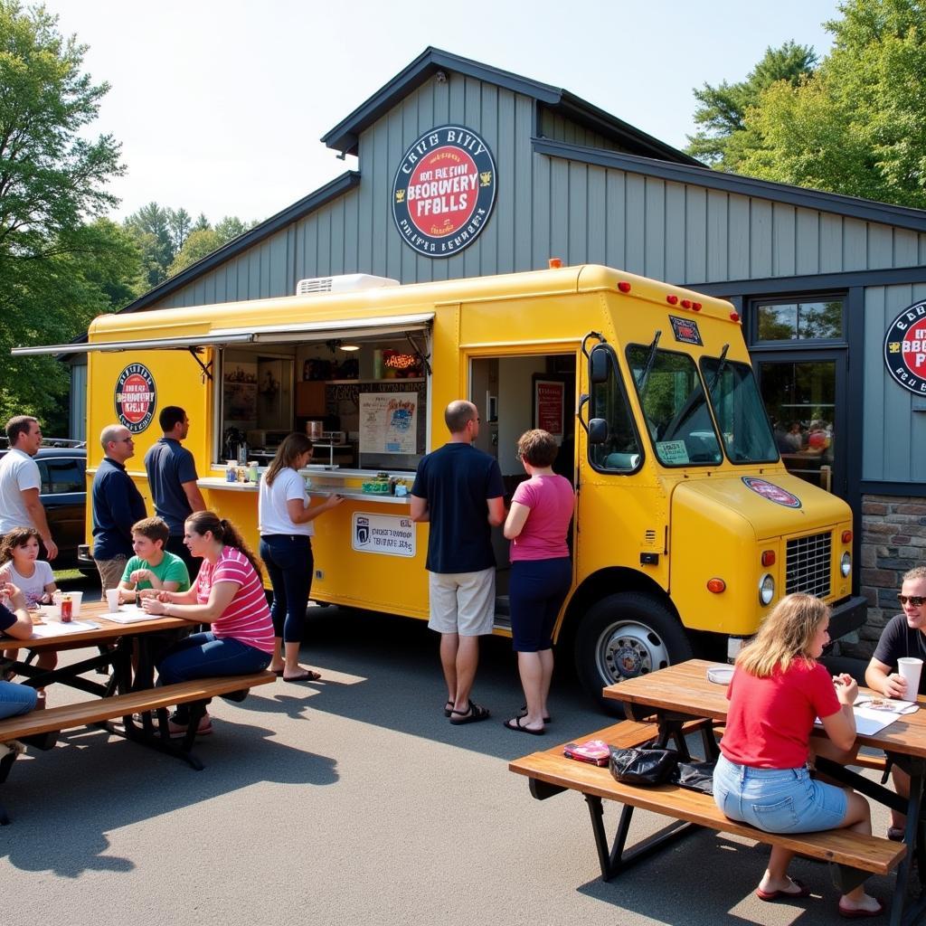 Food Truck Parked at a Brewery in Western Massachusetts