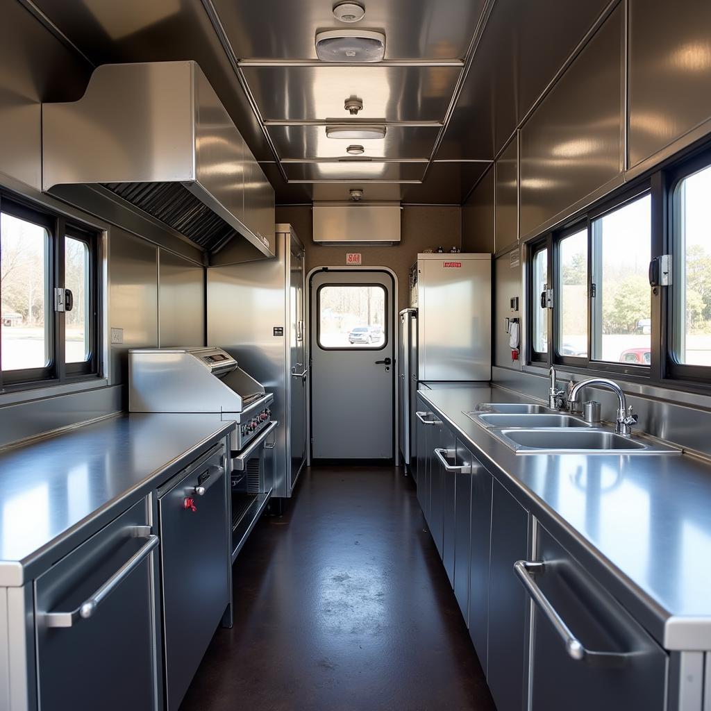 Food Truck Chevrolet Interior Kitchen Setup