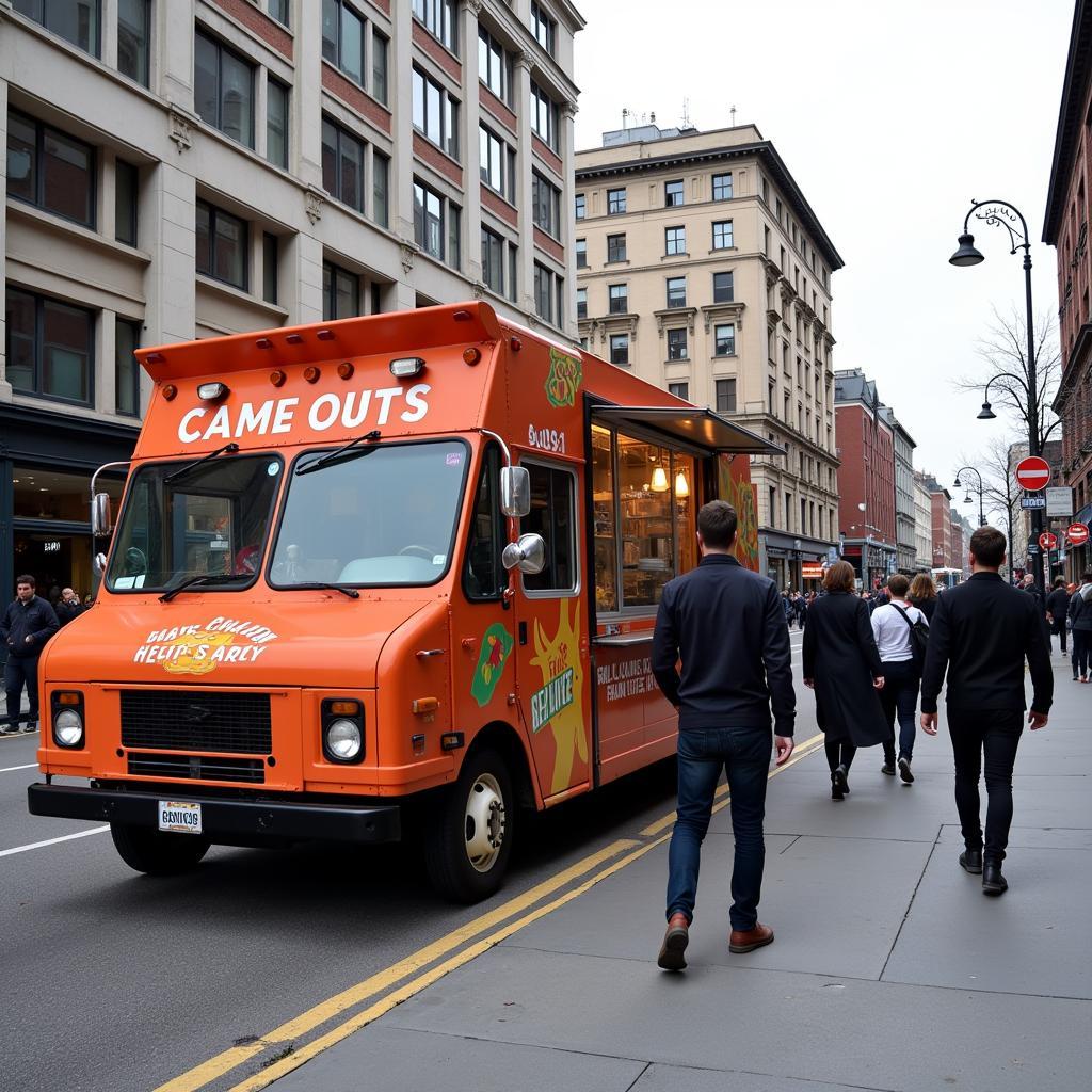 Food truck with eye-catching design