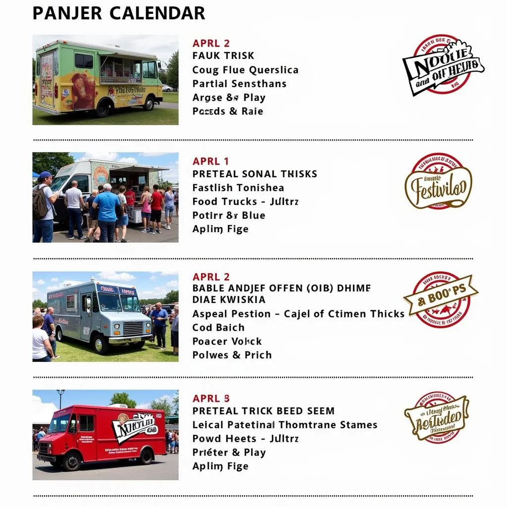 Food Truck Festival Calendar