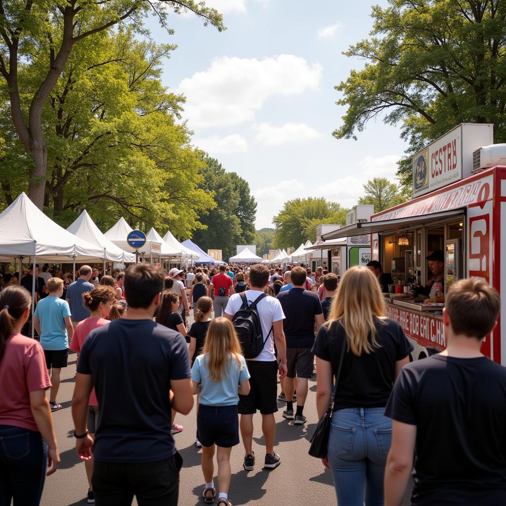 Food Truck Festival Crowd