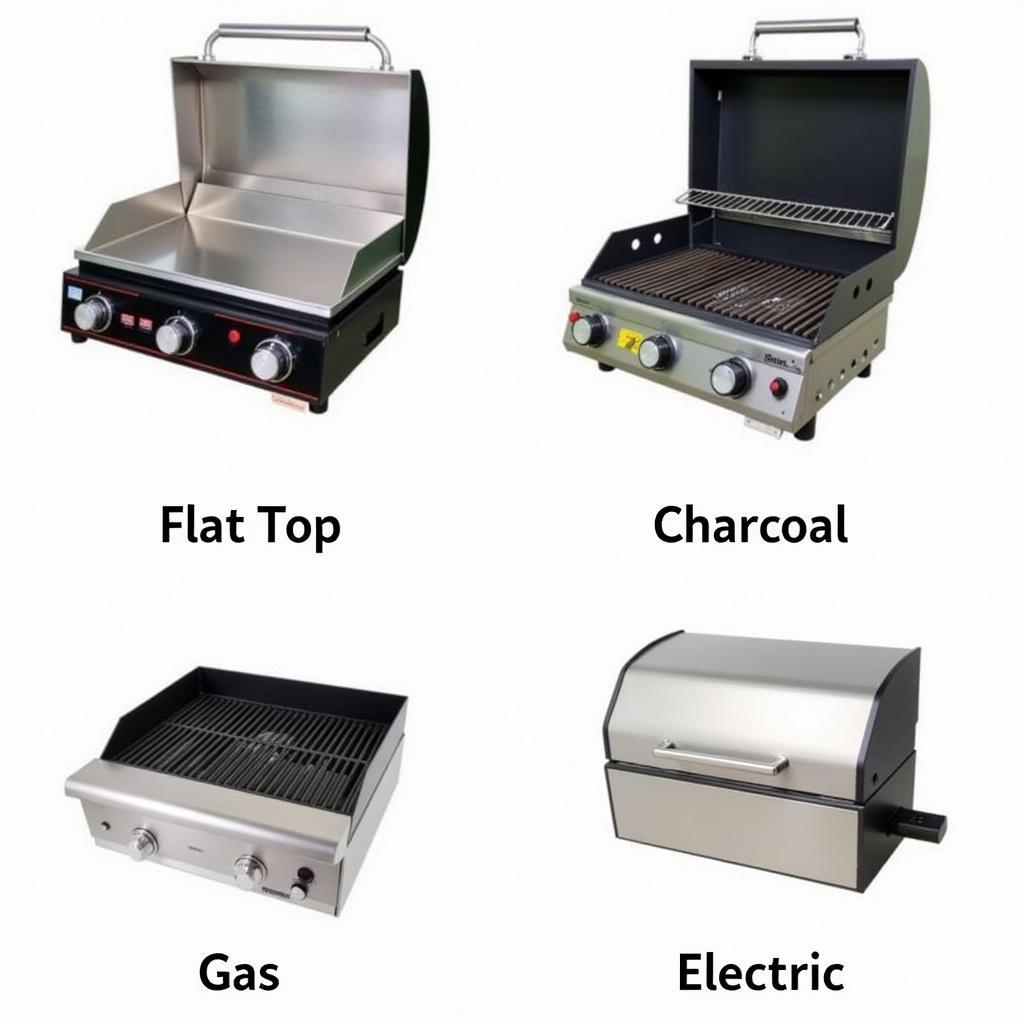 Different types of food truck grills