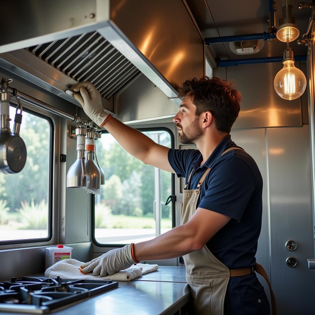 Food Truck Hood System Cleaning