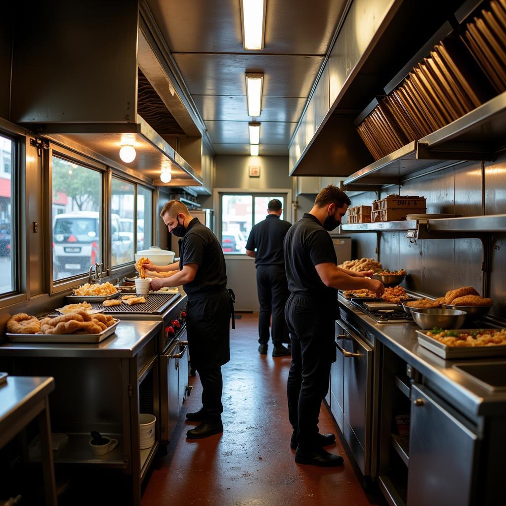 Inside a Busy Food Truck Kitchen in Los Angeles