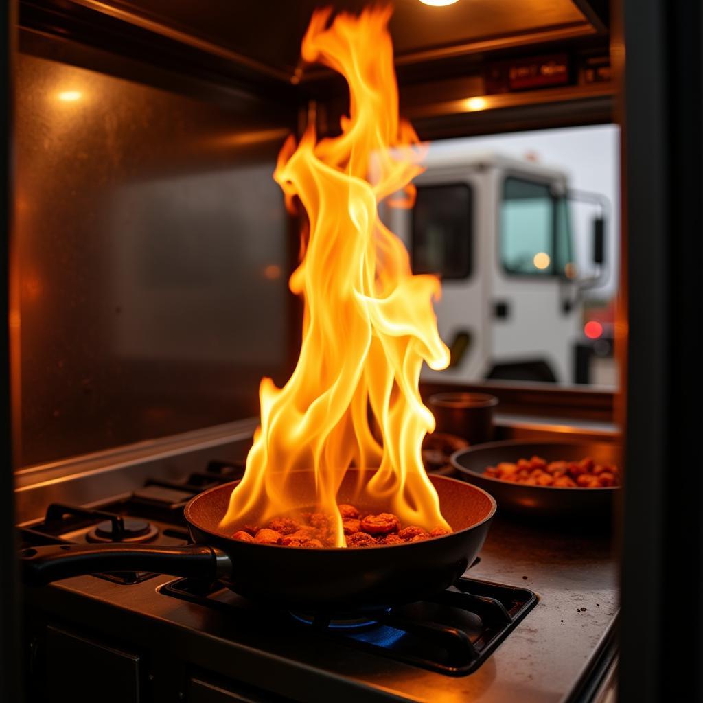 Food Truck Kitchen Fire