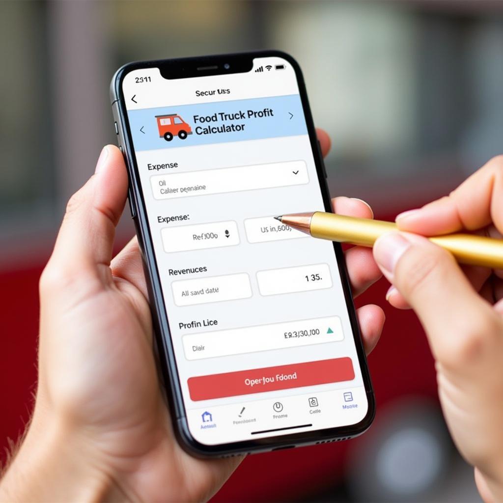 Food Truck Profit Calculator App