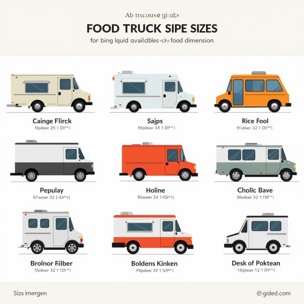 Food truck sizes and types