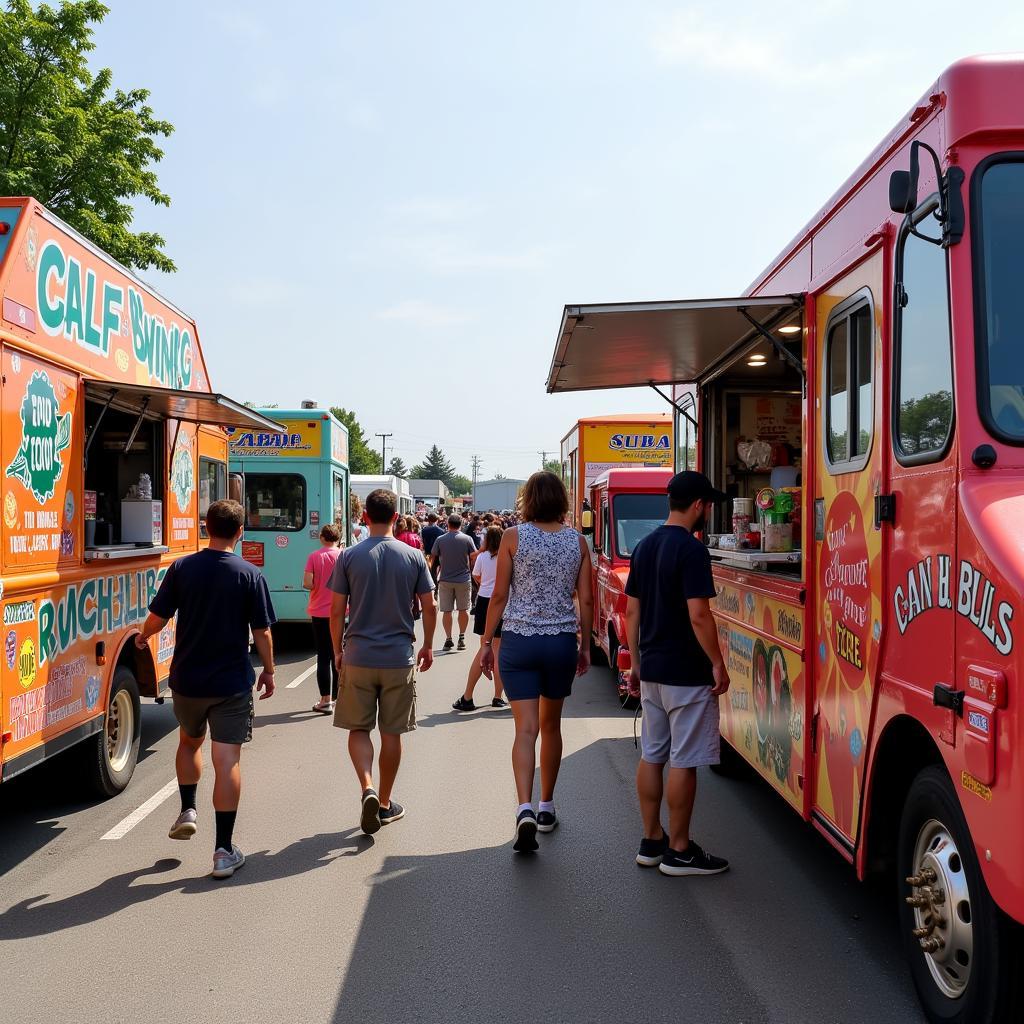 Food trucks at the festival