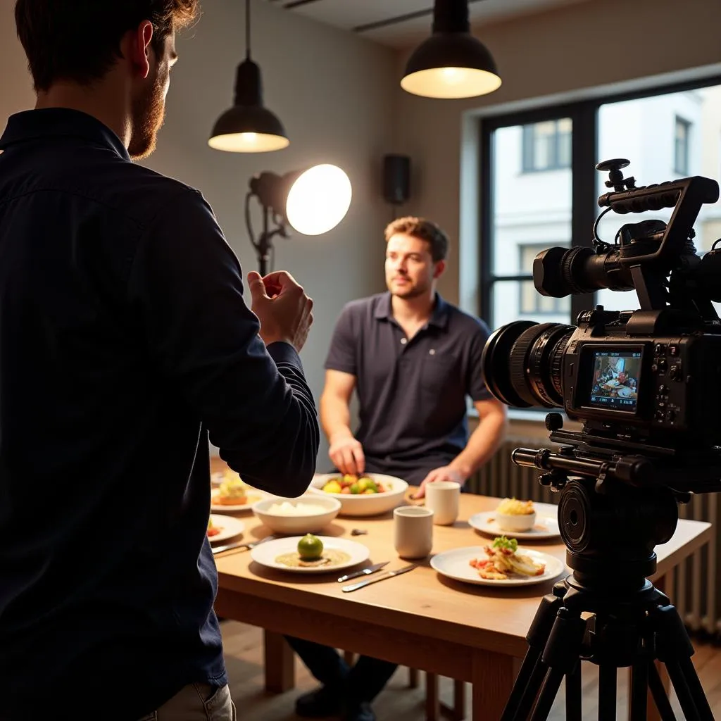 Professional Food Video Production Setup