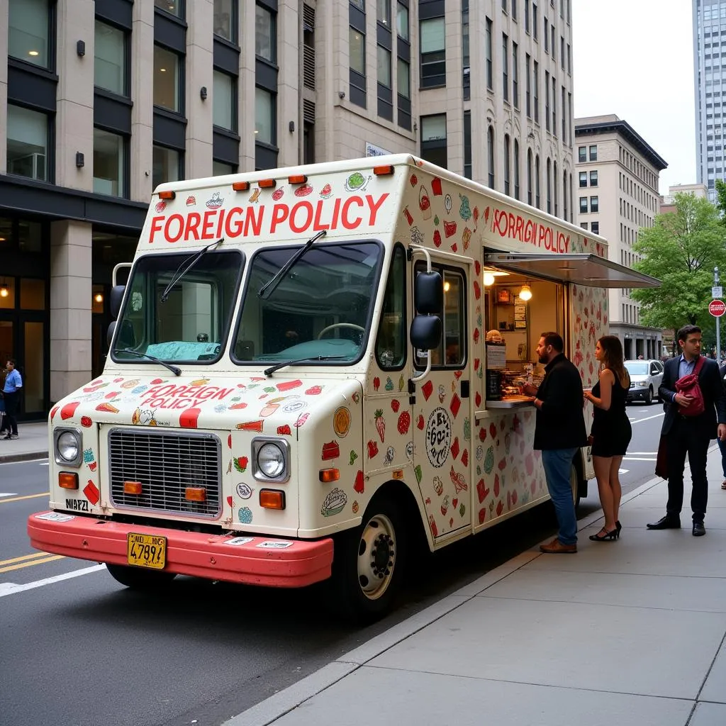 Foreign Policy food truck exterior