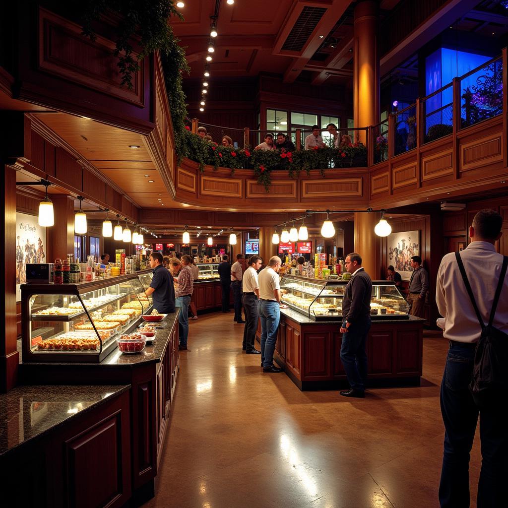 Concession stands inside the Fox Theater