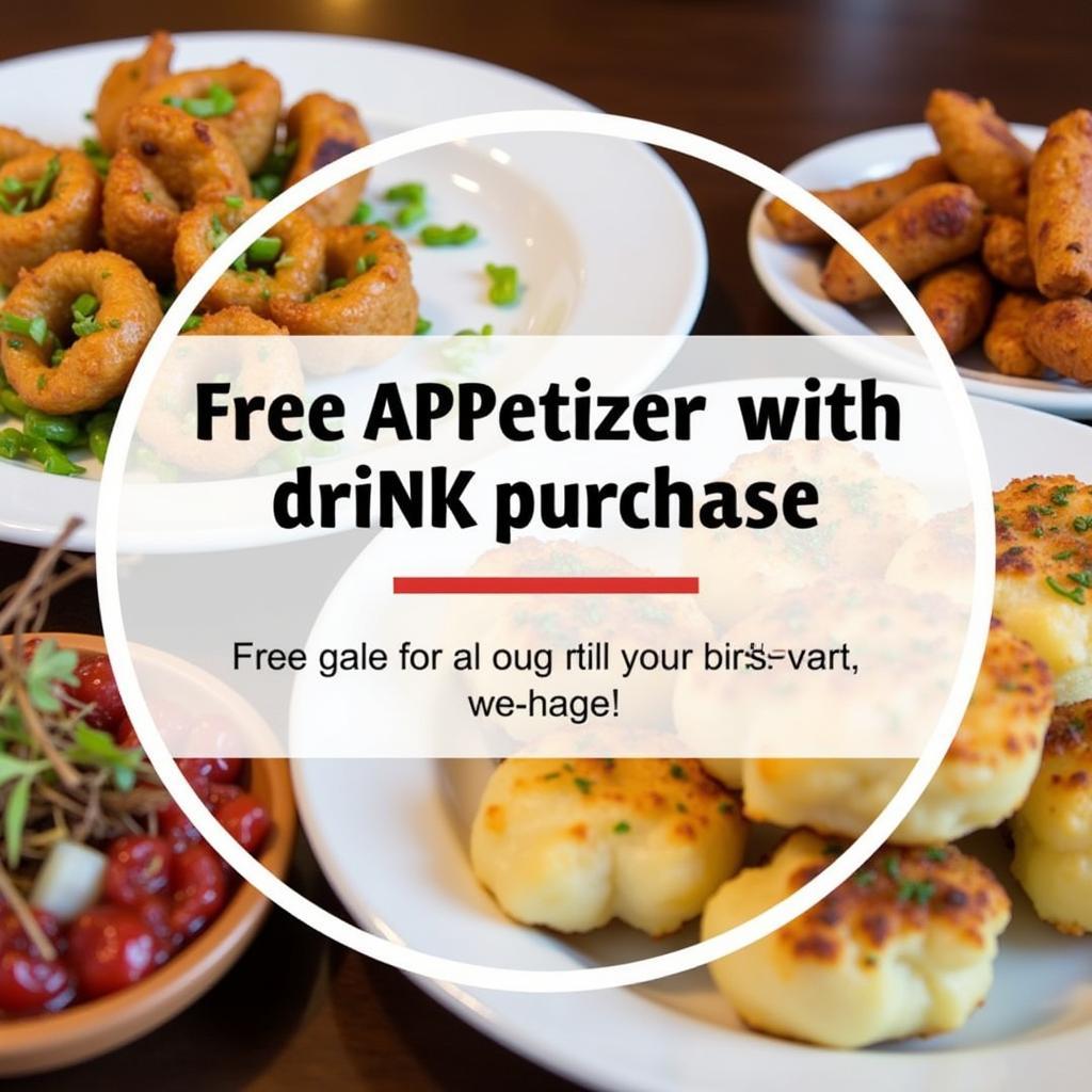 Free Appetizer with Drink Purchase at a Vacaville Restaurant