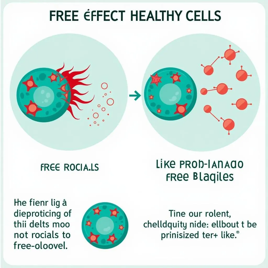 Free Radicals Damaging Cells