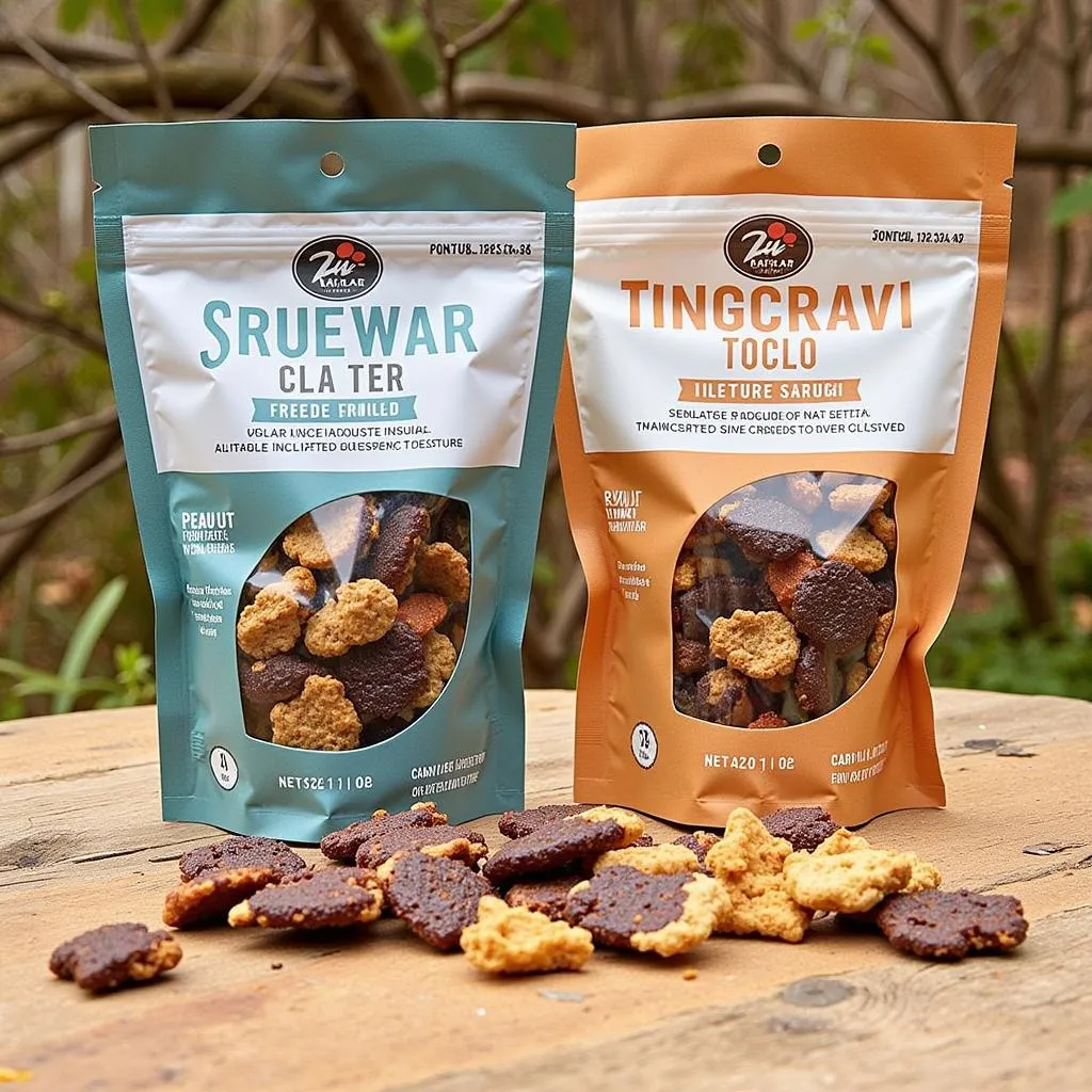 Freeze-dried snacks for camping