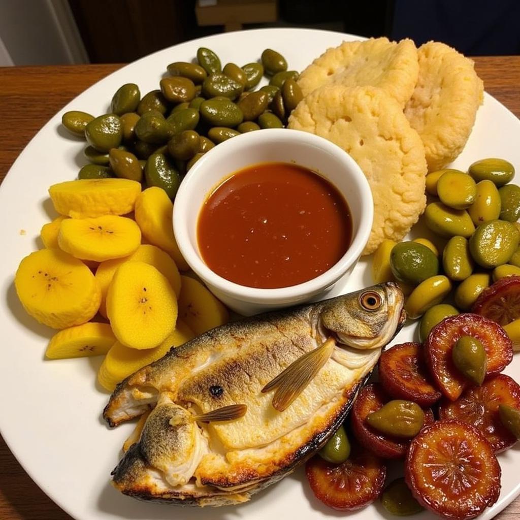 French Caribbean Food Platter