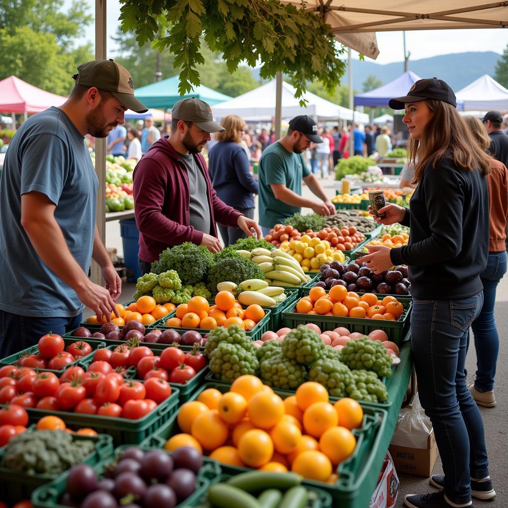 Vibrant Fresh Food Market