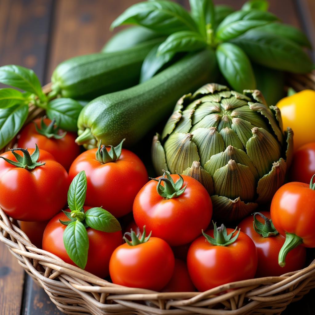 Colorful Fresh Italian Produce Imported