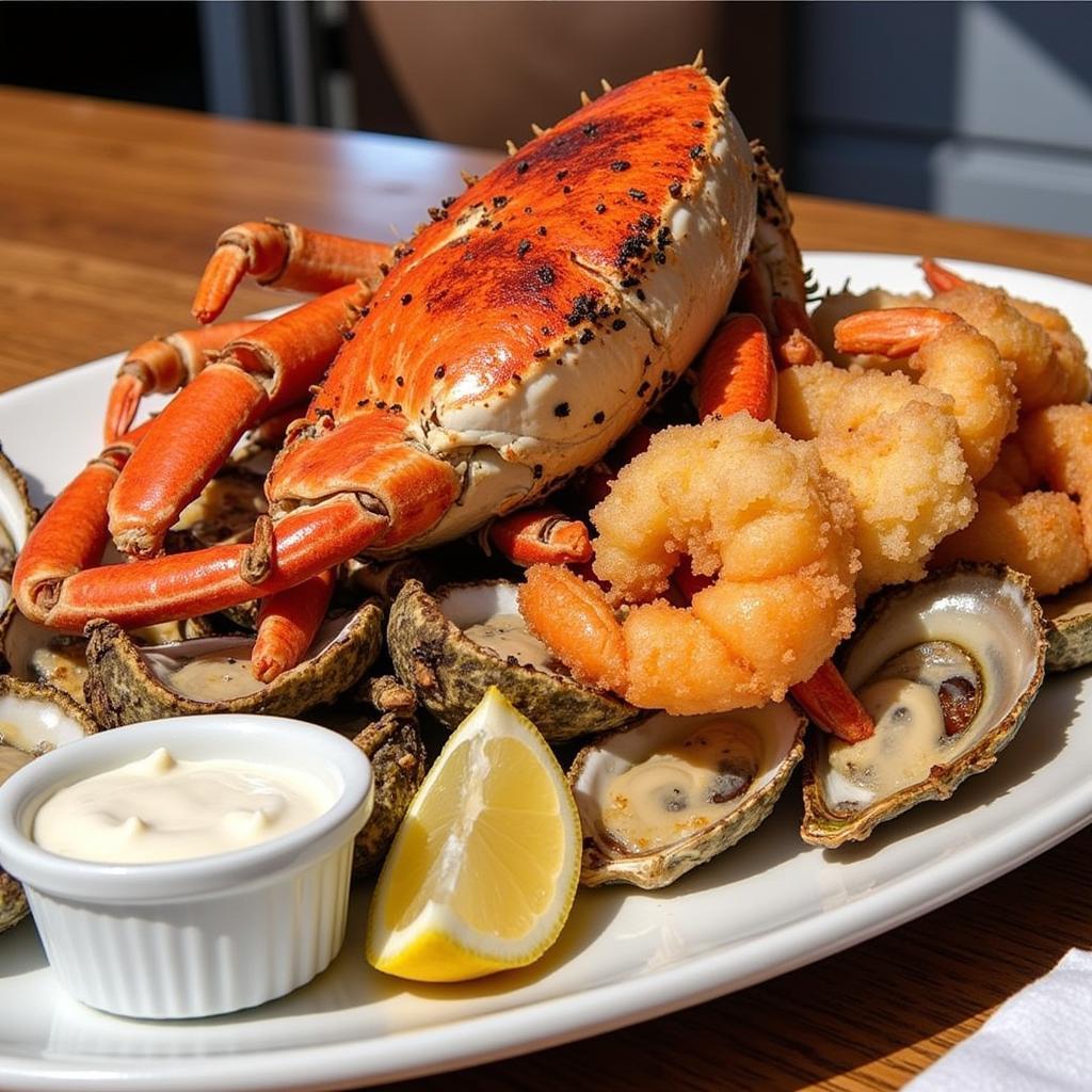 Fresh Oregon Coast Seafood Platter in Reedsport