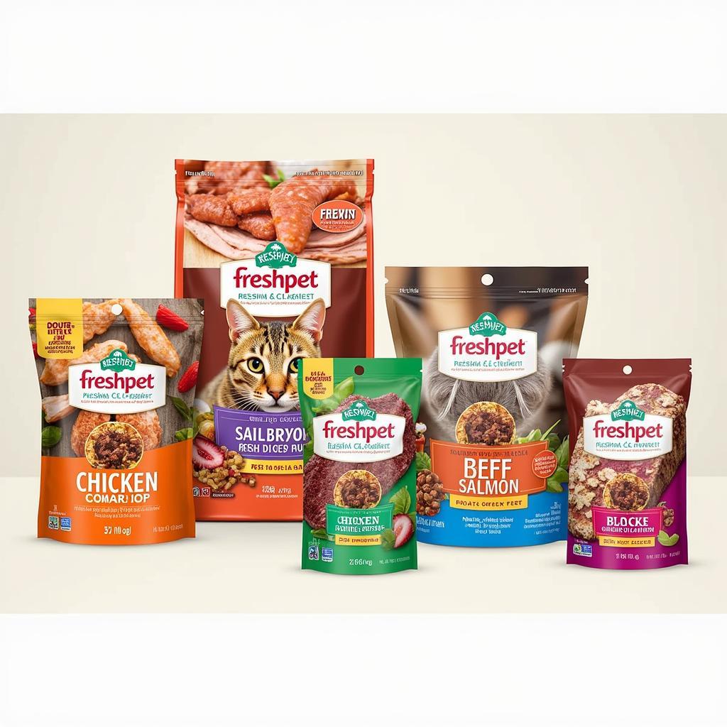 Freshpet Cat Food Variety on Display