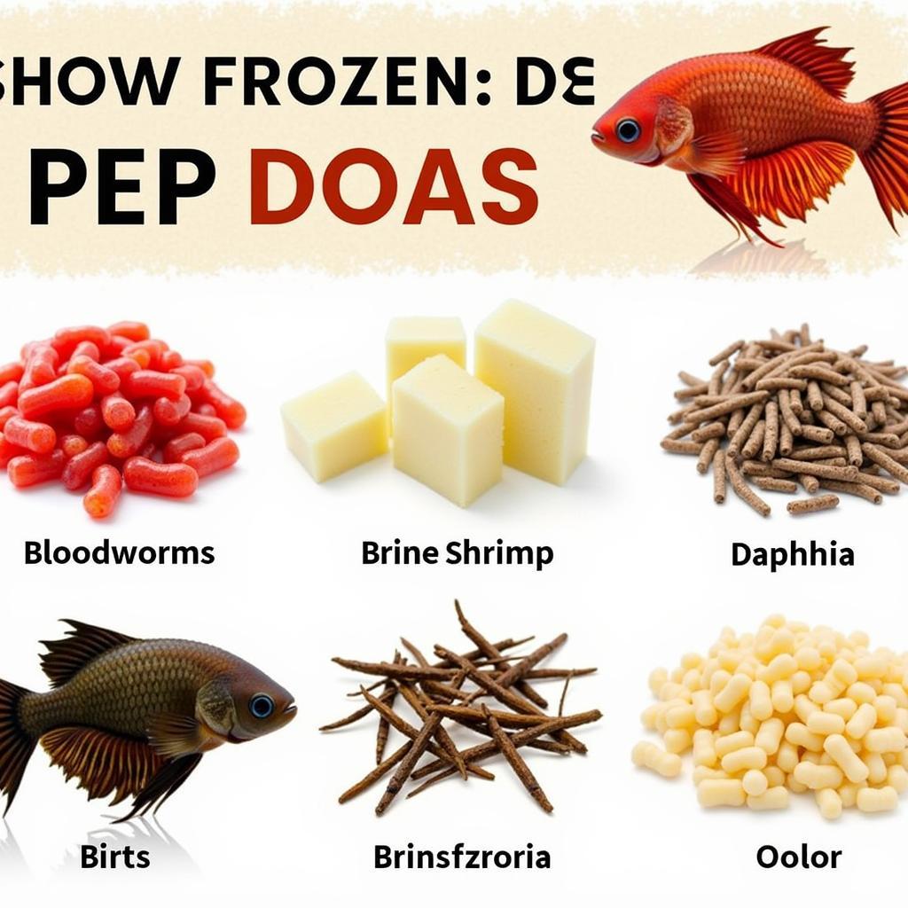 Frozen Betta Food Variety