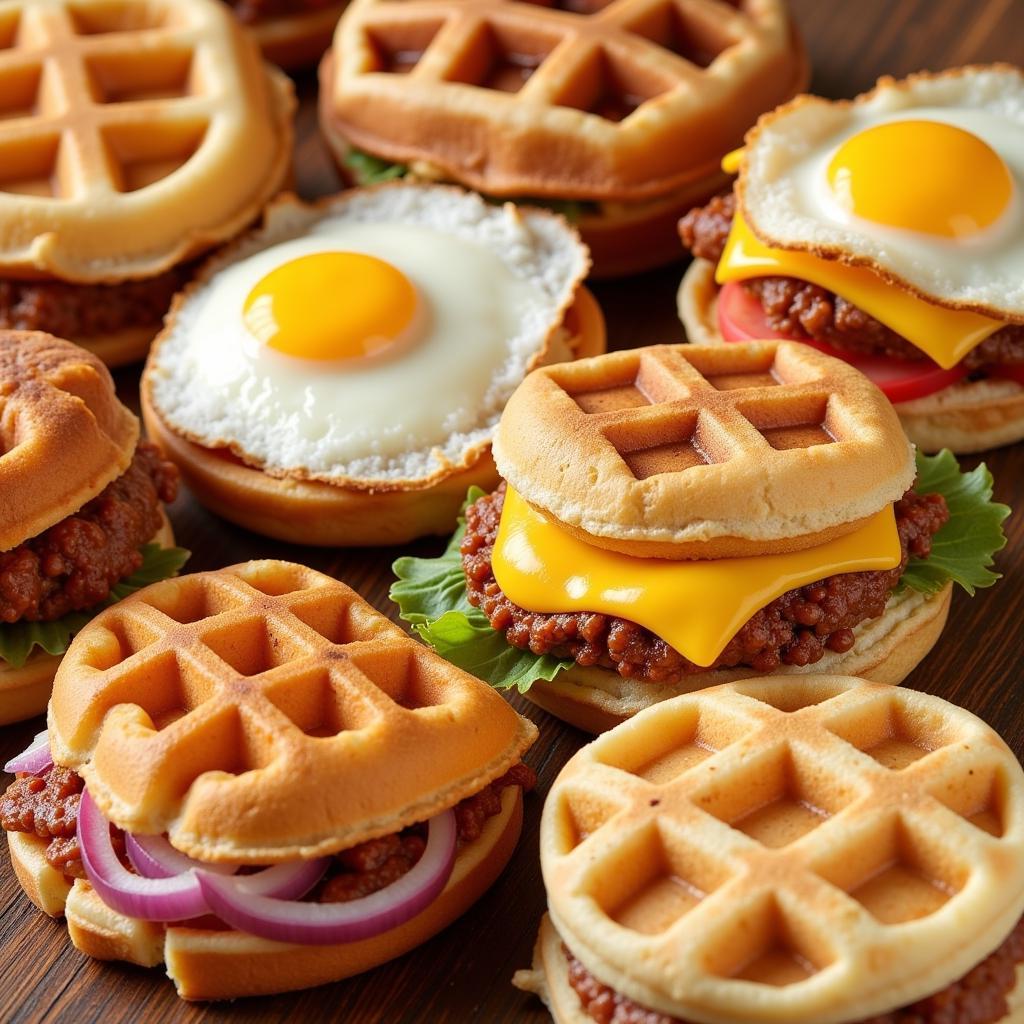 Frozen Breakfast Sandwiches and Waffles