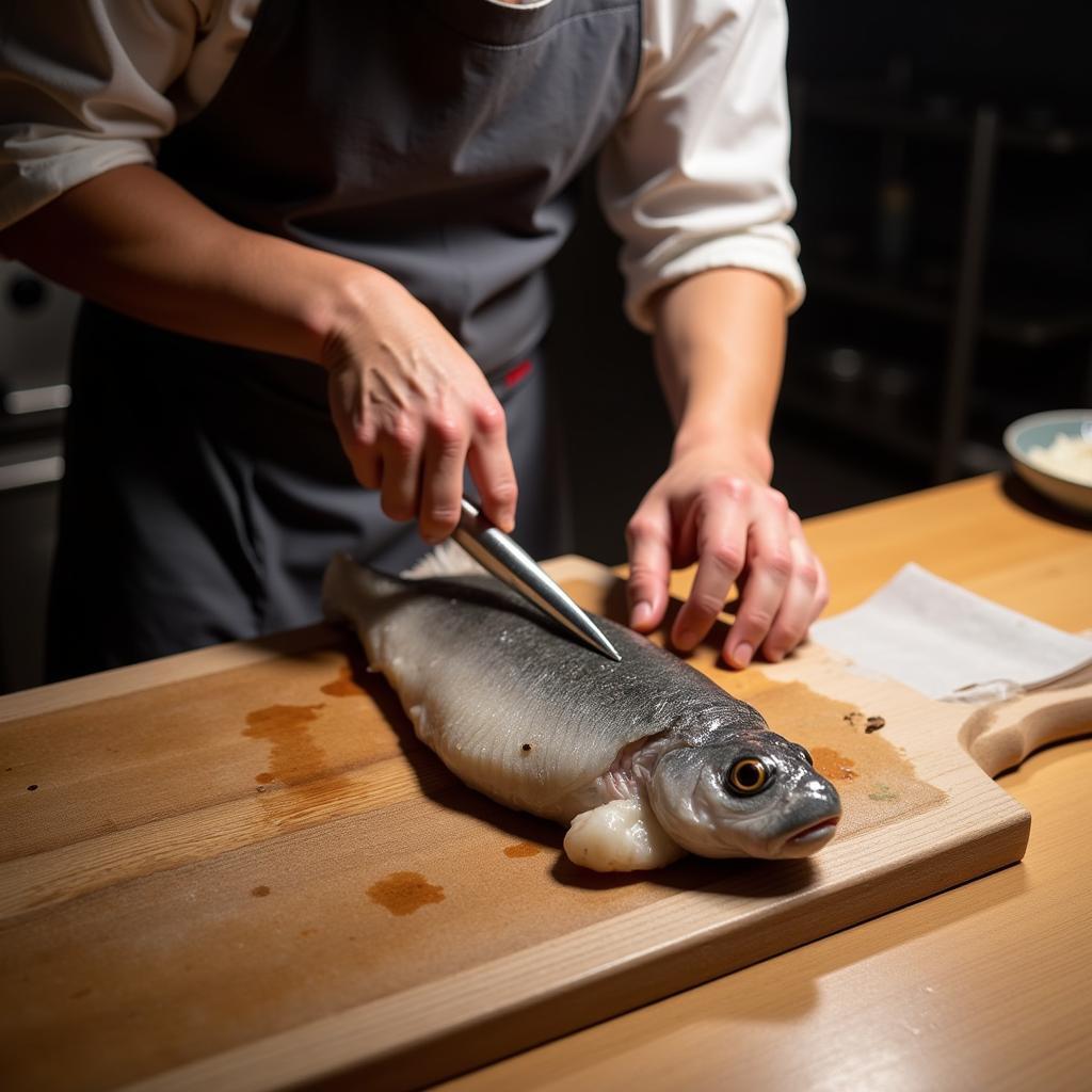 Fugu preparation