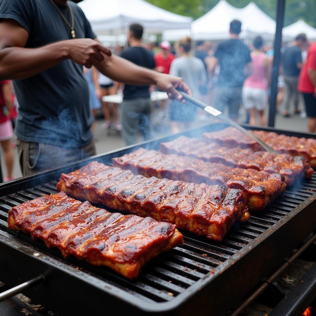 BBQ Ribs at a Funk Soul Food Festival