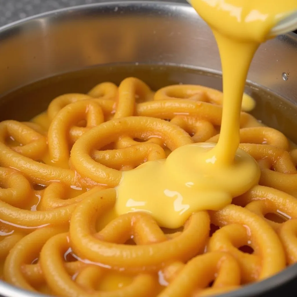 pouring-funnel-cake-batter