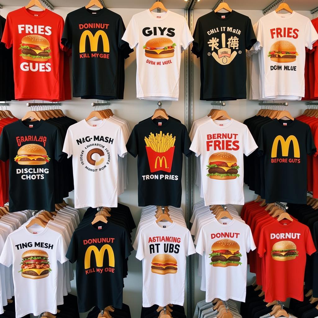 Humorous Slogans on Fast Food Apparel