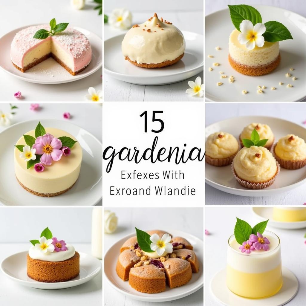 Gardenia Infused Desserts: A Visual Delight