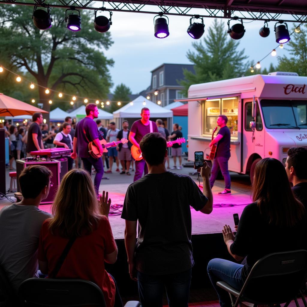 Live music performance at Gardner Food Truck Festival