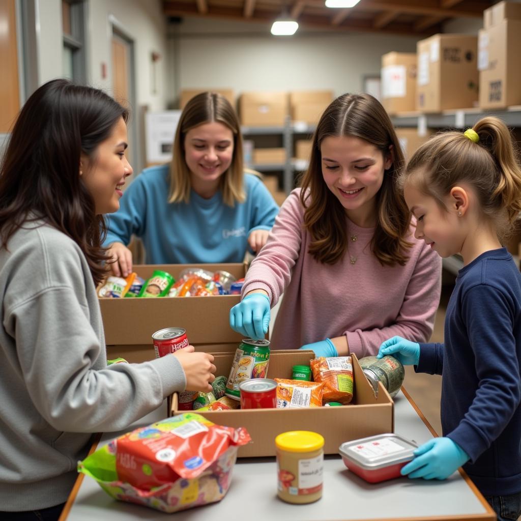 Volunteering at a Gaylord Food Pantry