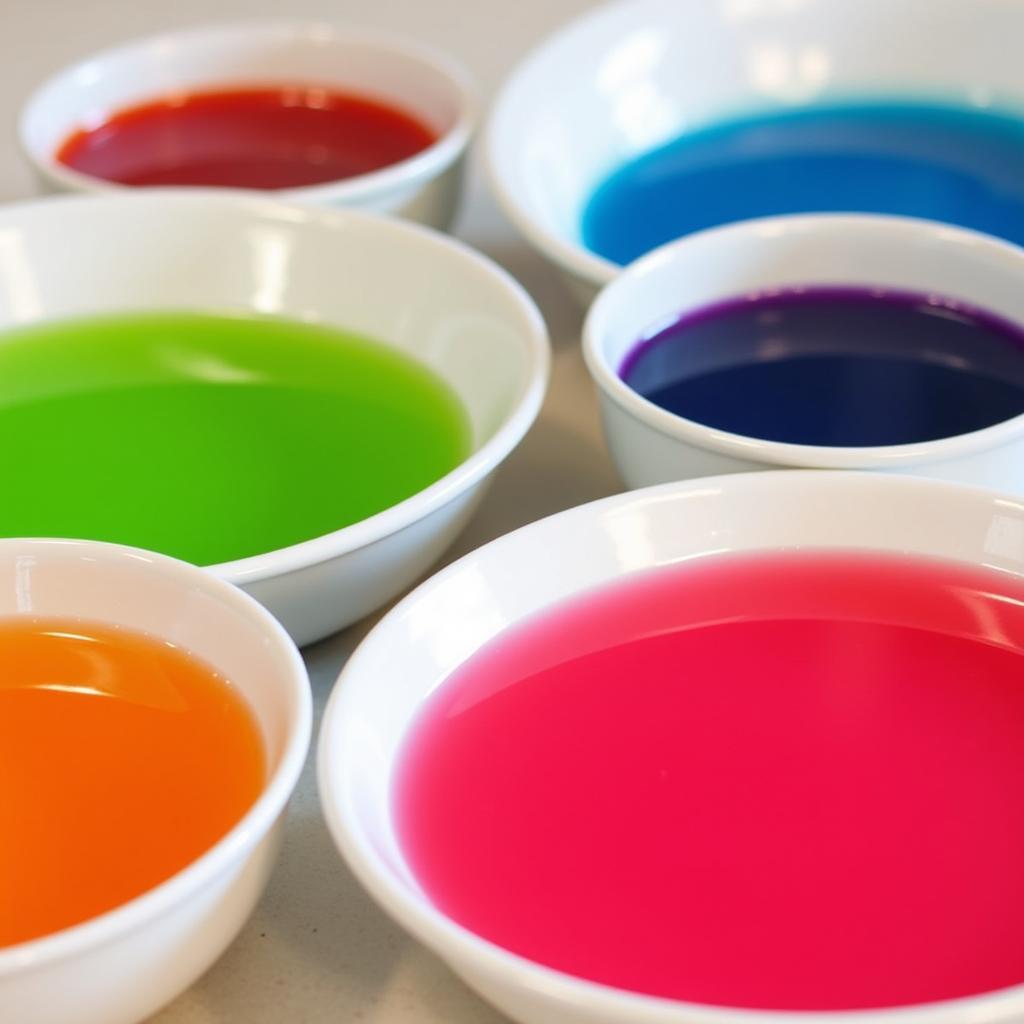 Vibrant Gel Food Coloring Dye Baths