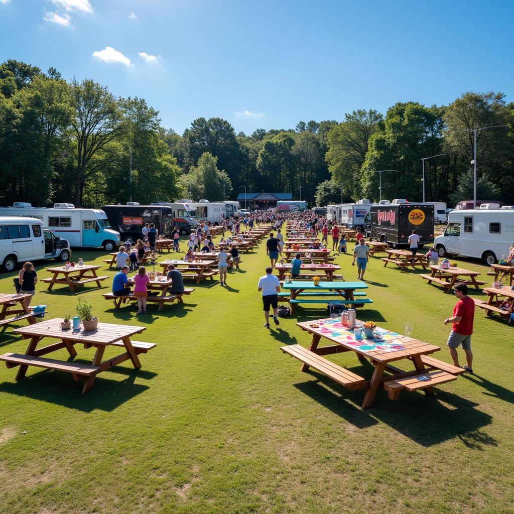 Bustling Georgia Food Truck Park